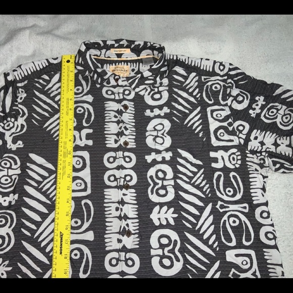 QUIKSILVER Waterman Aloha Shirt Mens L Used EUC